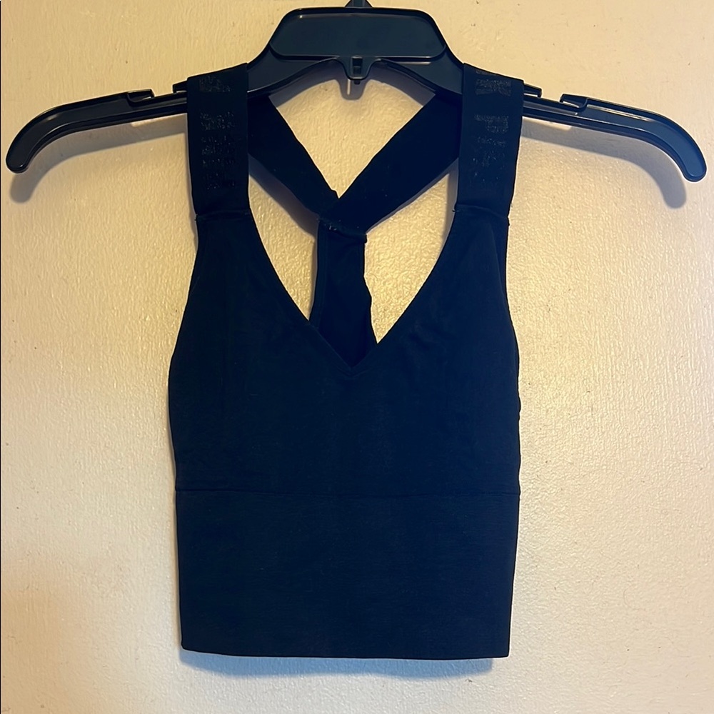 PINK Victoria's Secret Black Sports Bra Size Small